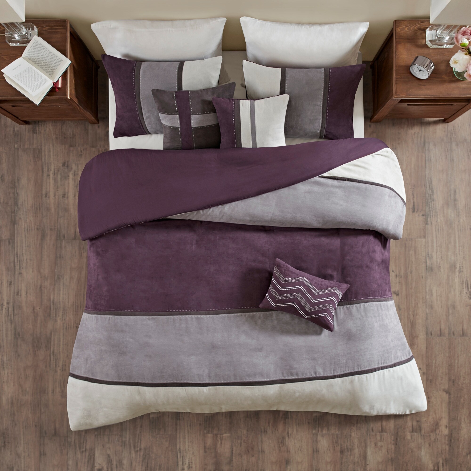 faux suede duvet cover set