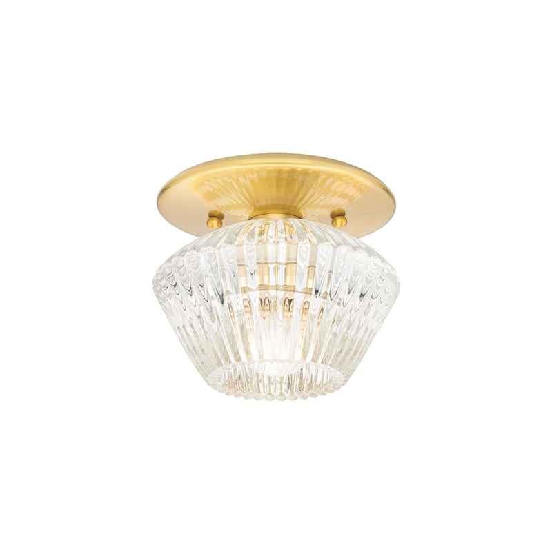 Hudson Valley Lighting Barclay 5" Tall Bathroom Sconce - Aged Brass