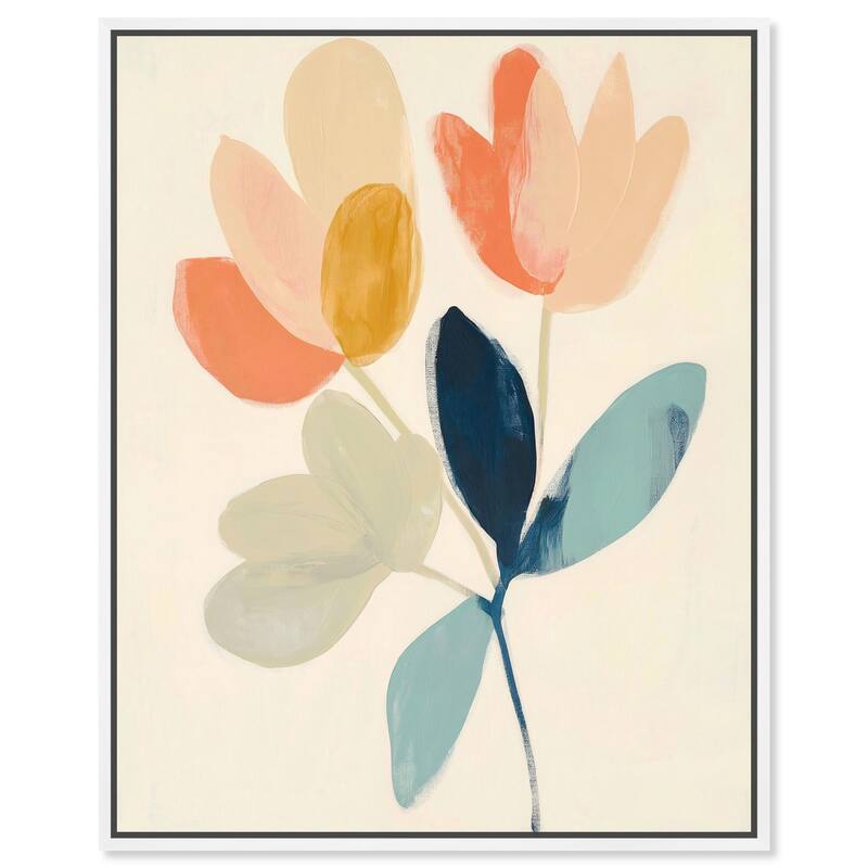 Meadow Motif Canvas by Art Remedy - White - 30" x 36"