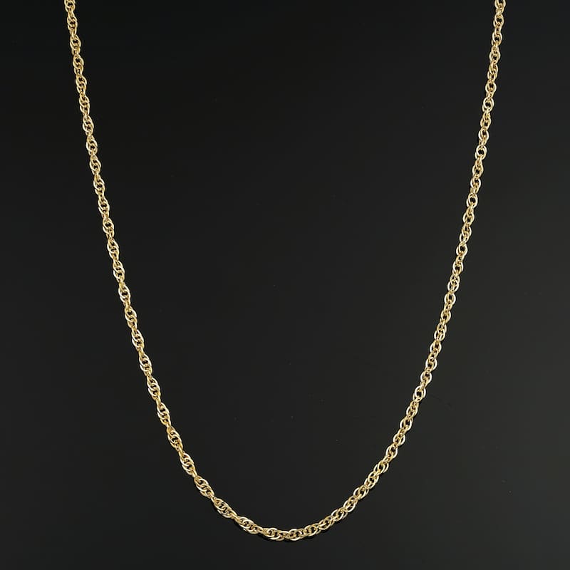 Solid 14k Yellow Gold Filled 2.4 mm Double Cable Link Chain Necklace (16, 18, 20, 24 or 30 inches)