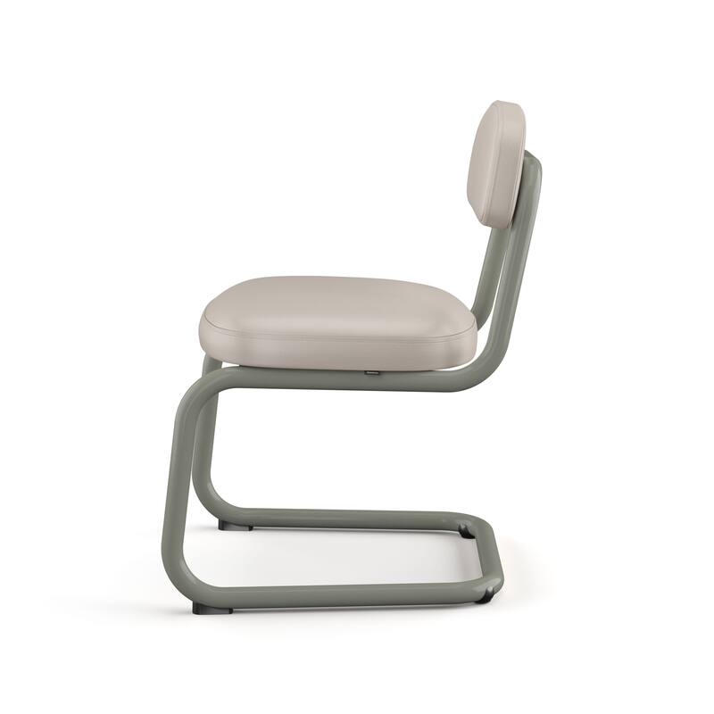 Amisco Flynn Upholstered Dining Chair with Metal Base