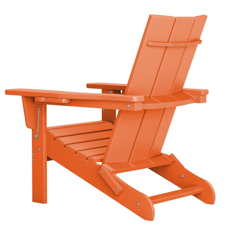 Foldable HDPE Modern Chair with Dual Cup Holders