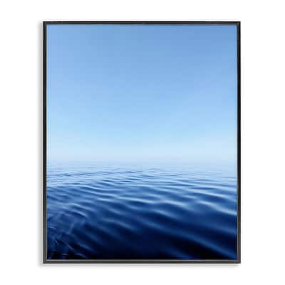 Stupell Cool Blue Ocean Ripples Framed Giclee Art Design By Kali Wilson