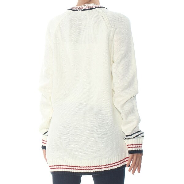 tommy hilfiger white sweater women's