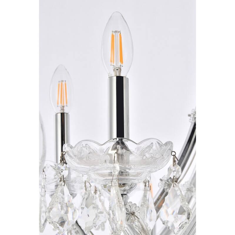 Fleur Illumination Collection Chandelier D:46in H:64in Lt:36 Chrome Finish