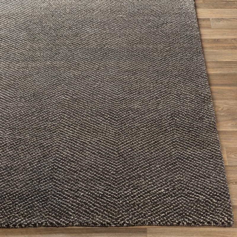 Fazeley Hand Knotted Wool Blend Casual Area Rug