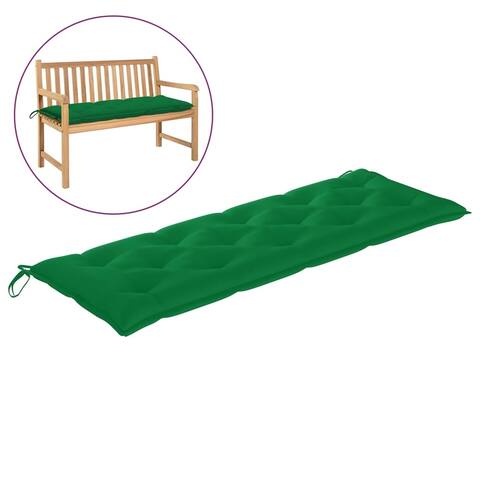 Garden Bench Cushion Green 59.1"x19.7"x2.8" Fabric