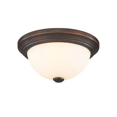 Millennium Lighting Metal 2 Light Flush Mount Ceiling Fixture in Multiple Finishes - N/A