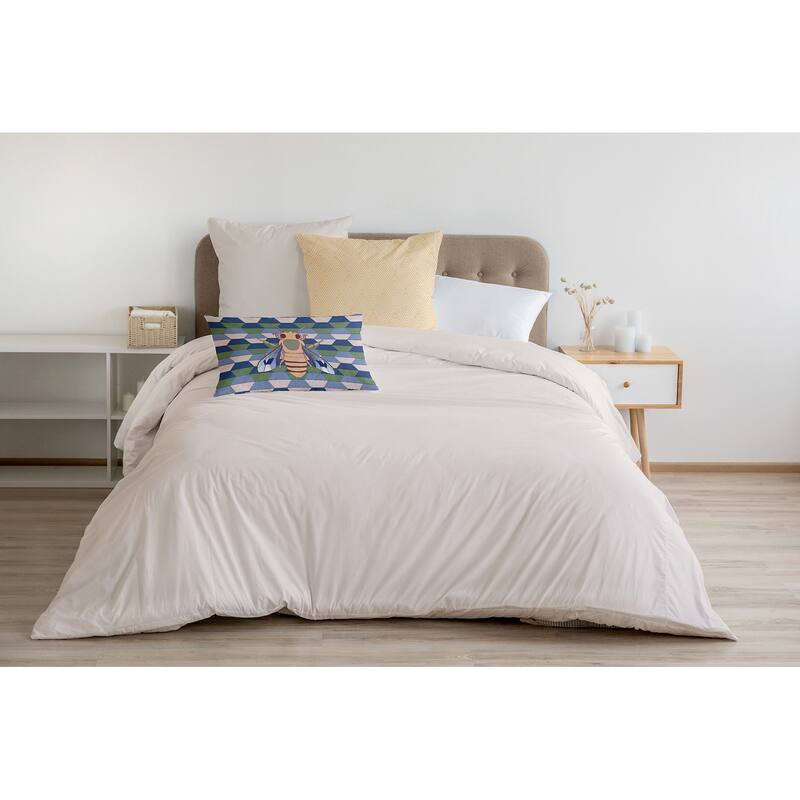 Bee and Comb Decorative Throw Pillow