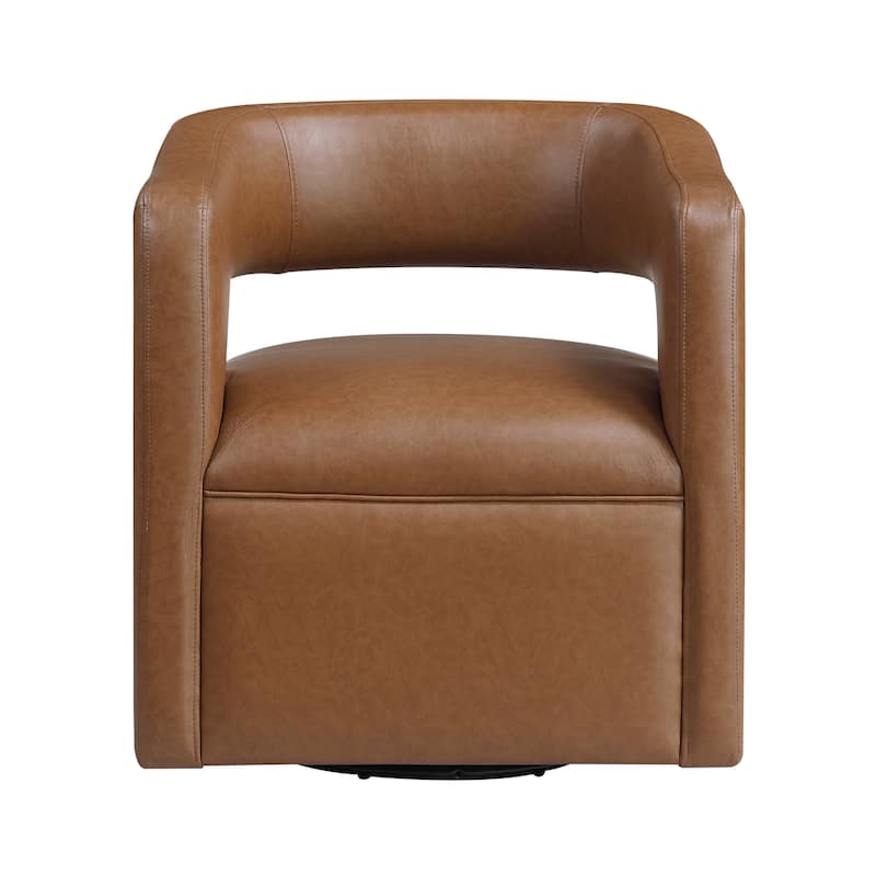 Lou Faux Leather Swivel Chair