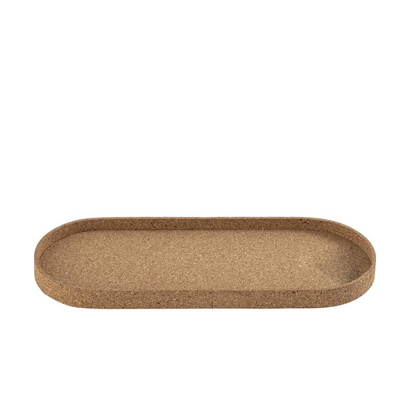 Oval Cork Tray Large