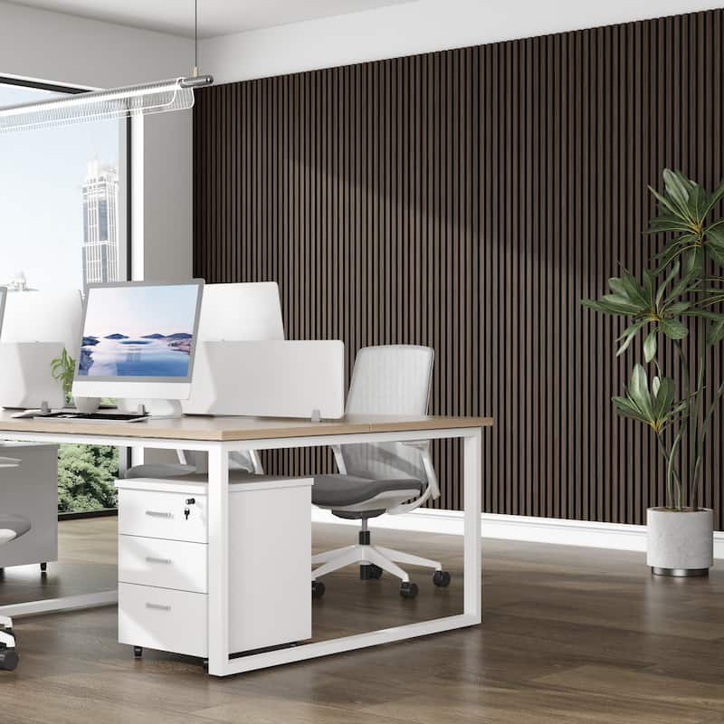 Acoustic Soundproof Slat Wall Panels 3D Decorative Wall Paneling