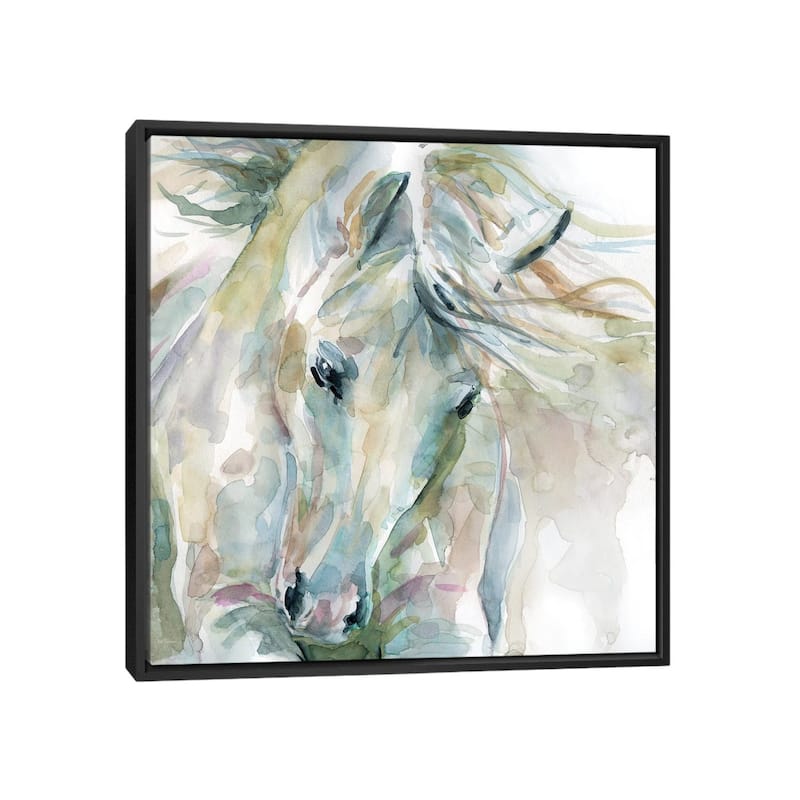 iCanvas "Exuberant Spirit" by Carol Robinson Framed Canvas Print - 37x37 - Black