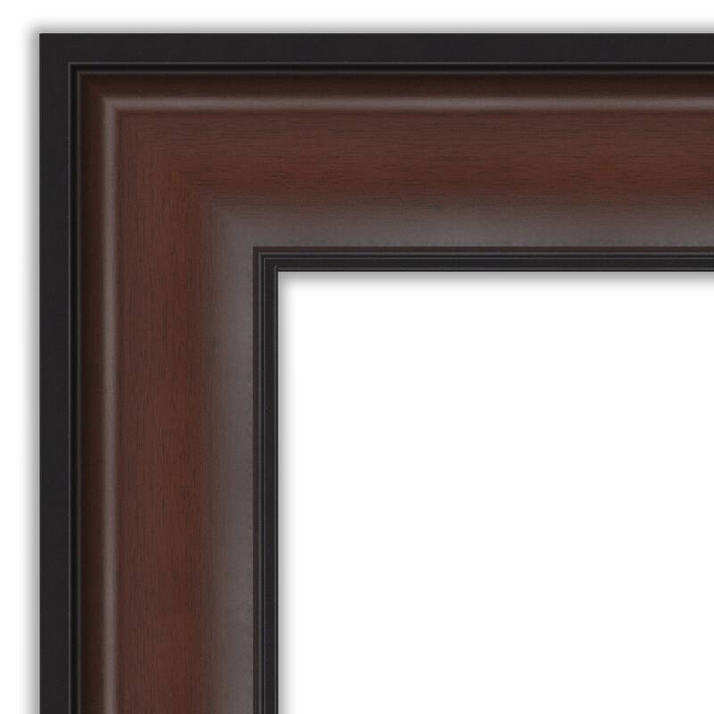 Harvard Walnut Framed Natural Corkboard Bulletin Board