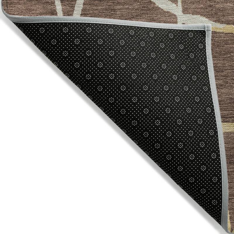 Machine Washable Indoor/ Outdoor Abstract Webby Chantille Rug