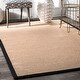 preview thumbnail 8 of 20, Nuloom Handmade Alexa Cotton-bordered Jute Rug 10' x 14' - Black