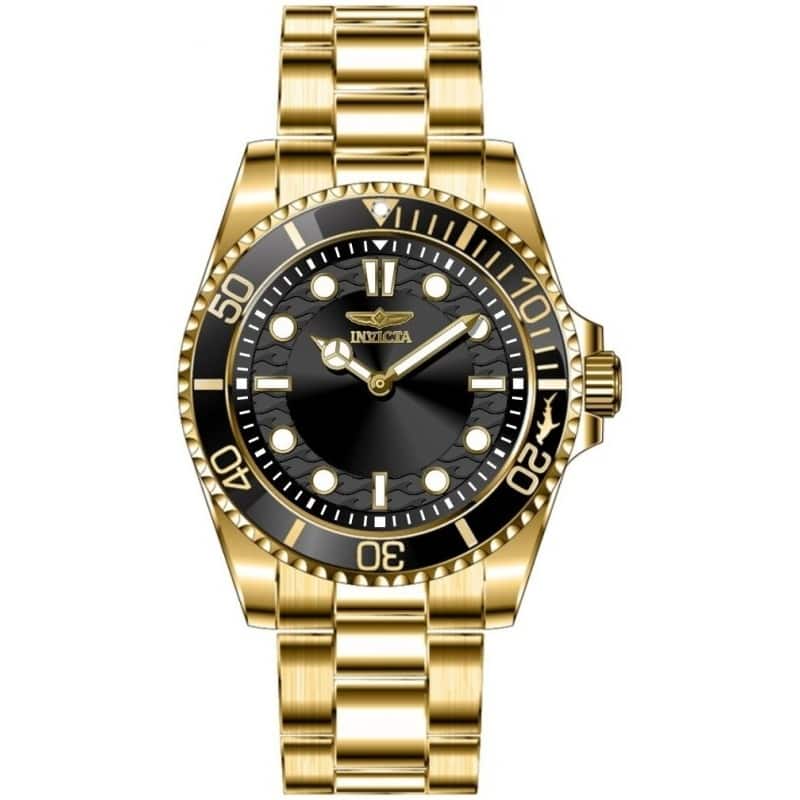 Invicta Men's 49701 Pro Diver Quartz PC20S Black Dial Watch