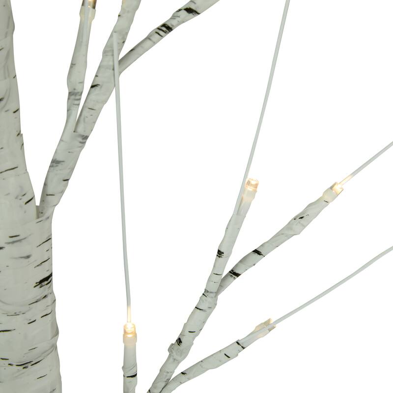 24" LED Lighted White Birch Christmas Twig Tree - Warm White Lights