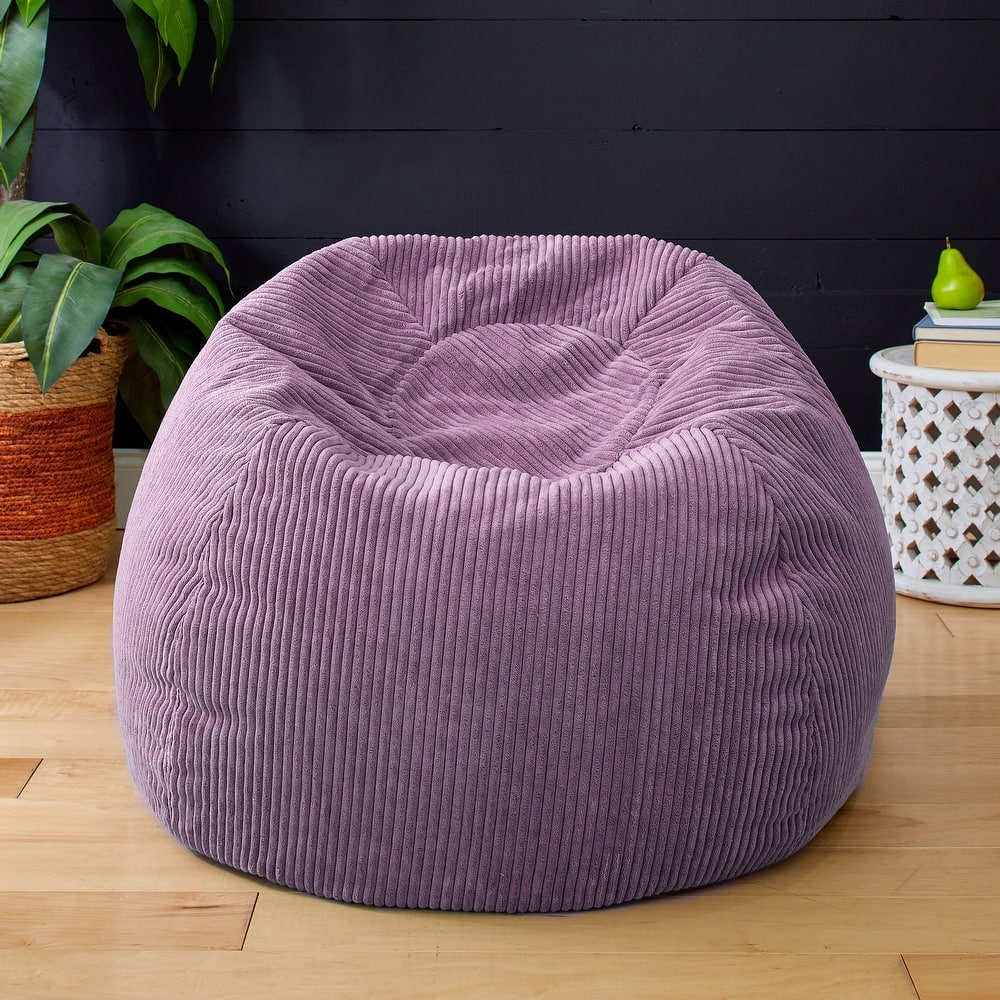 Sorra Home Indoor Soft Corduroy Bean Bag Chair