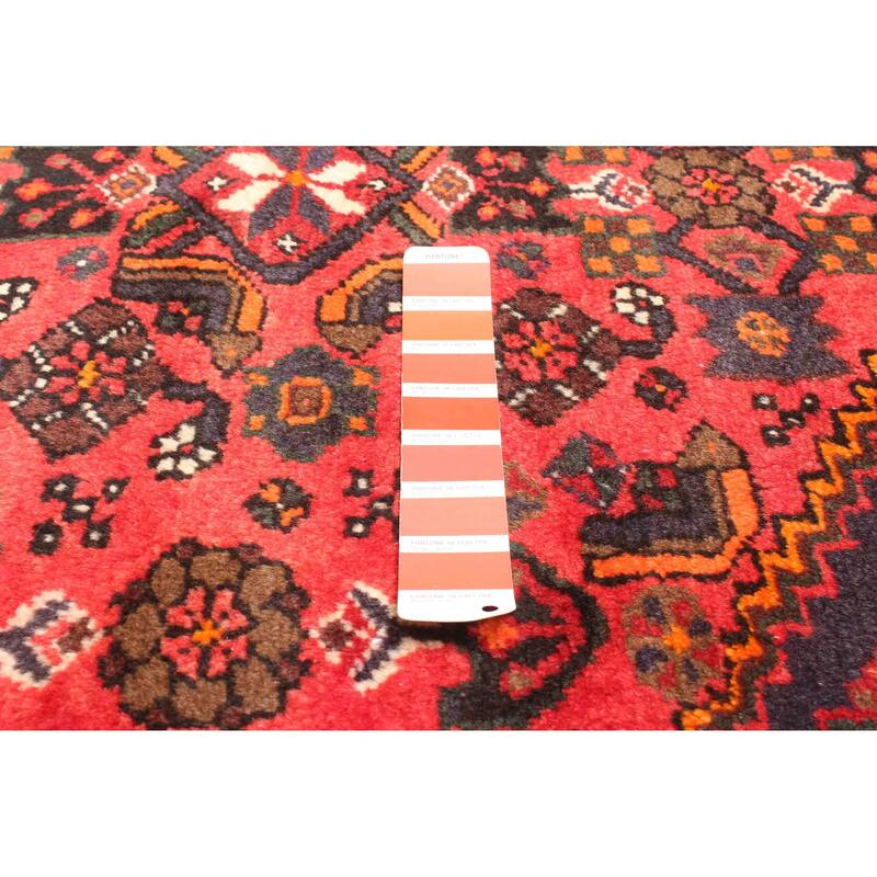 ECARPETGALLERY Hand-knotted Andelz Red Wool Rug - 4'3 x 6'10