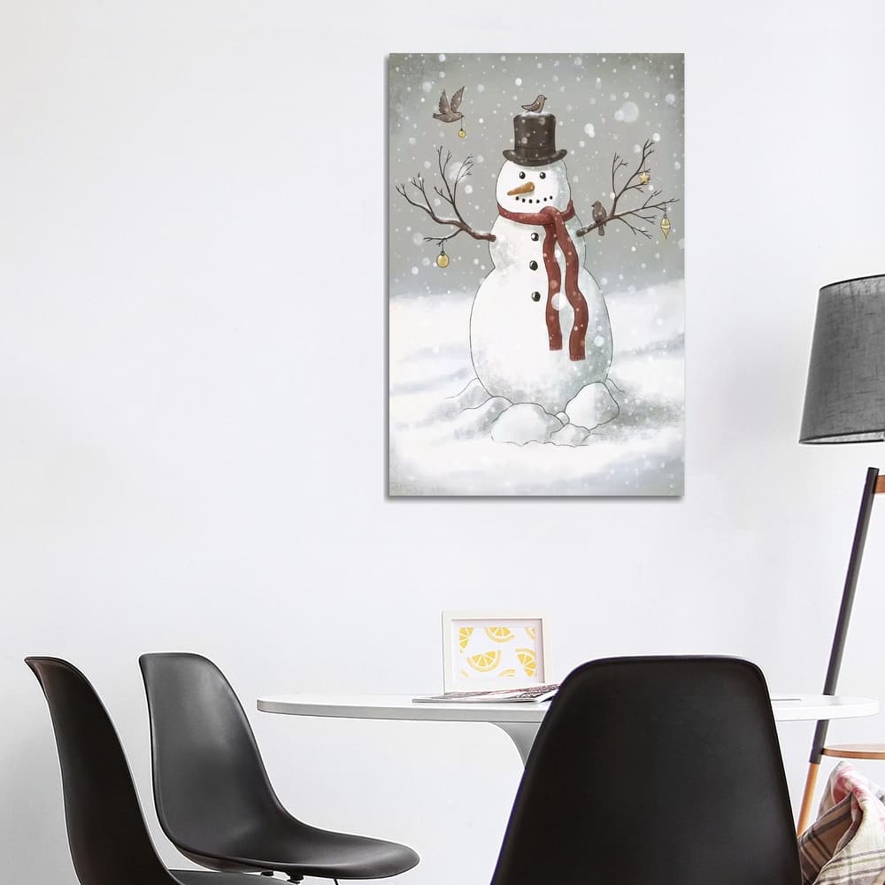 iCanvas "Christmas Snowman" by Terry Fan Canvas Print