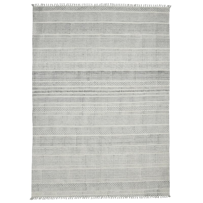 Magi Dianne Handmade Flatweave Cotton Geometric Rug