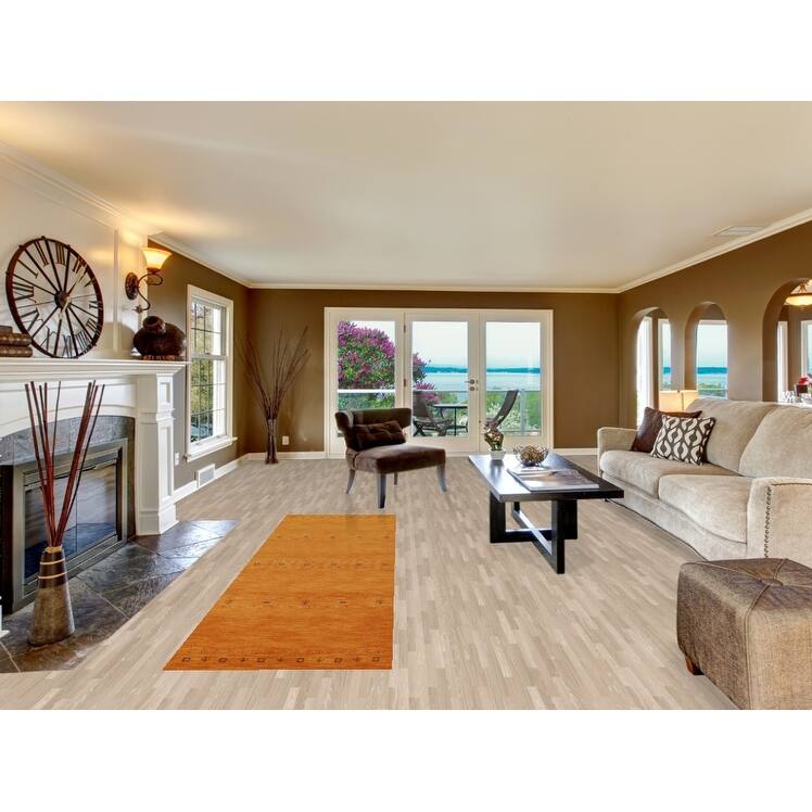 Hand Knotted Oriental 100% Wool Carpet Tribal Animal Pictorial Oranges & Rust Gabbeh Runner Rug - 9' 9'' X 2' 9''