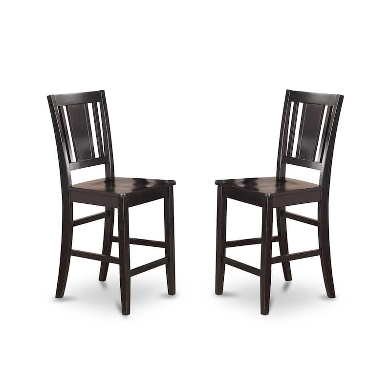 Counter Height Dining Set - 3 Piece Table & Chair Set - Modern Kitchen Pub Set - 30x48 Inch Table