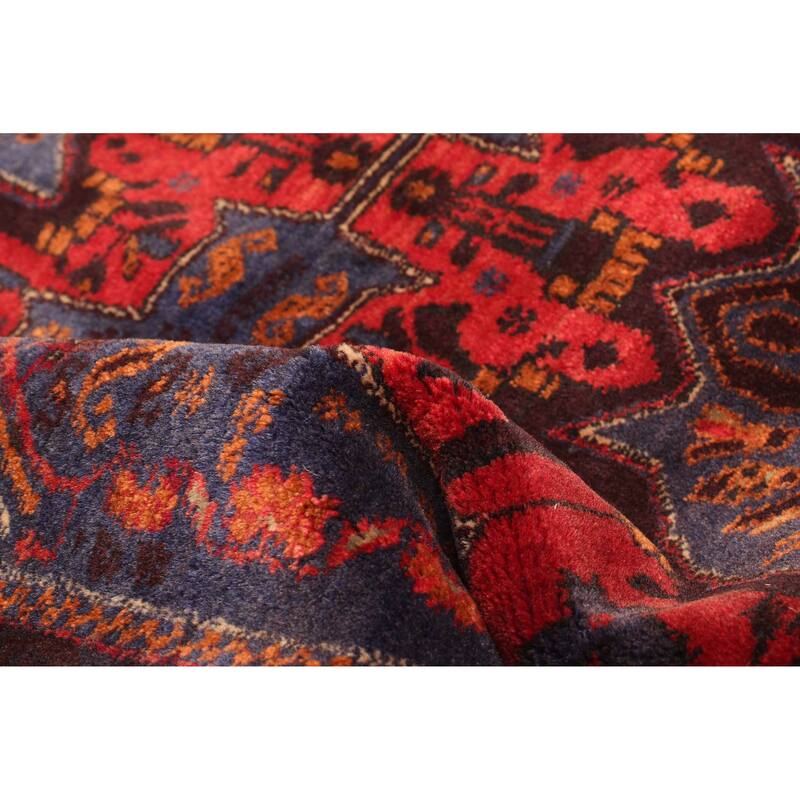 ECARPETGALLERY Hand-knotted Teimani Dark Navy Wool Rug - 2'9 x 4'1