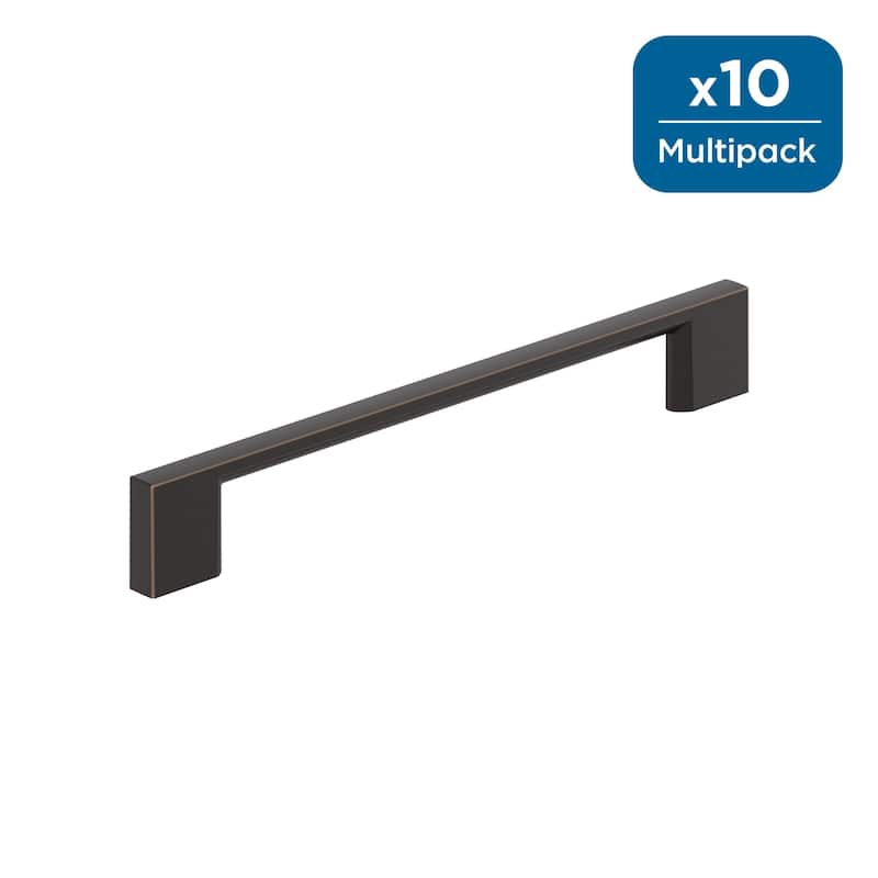 Amerock Cityscape Cabinet or Furniture Pull - 6-5/16 inch (160mm) Center-to-Center - Oil Rubbed Bronze