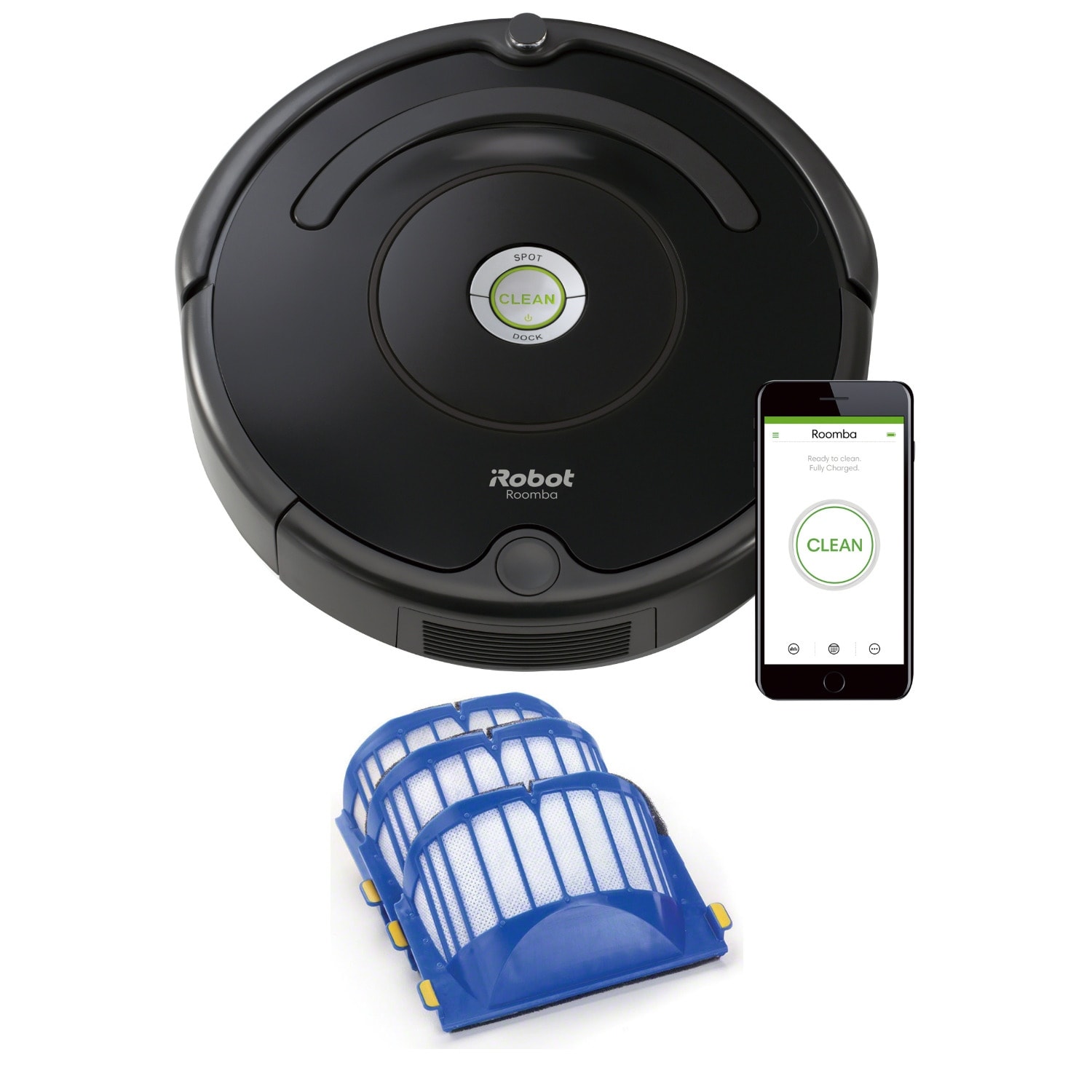 Shop Irobot Roomba 675 Wi Fi Robotic Vacuum Cleaner With Filter