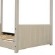 preview thumbnail 17 of 21, Velvet House Frame Bed Full Size Low Floor Bed Wood Bed