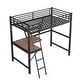 preview thumbnail 9 of 42, Metal Loft Bed with Desk and Shelf