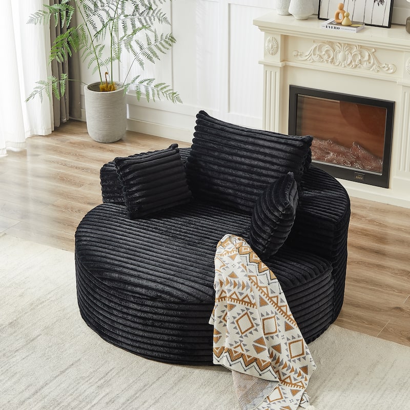 GDFStudio - Emberwood Corduroy Single Sofa Cloud Recliner