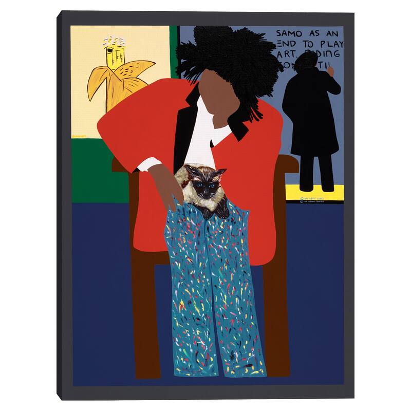 A Tribute to Jean-Michel Basquiat by Synthia SAINT JAMES Canvas Art Print
