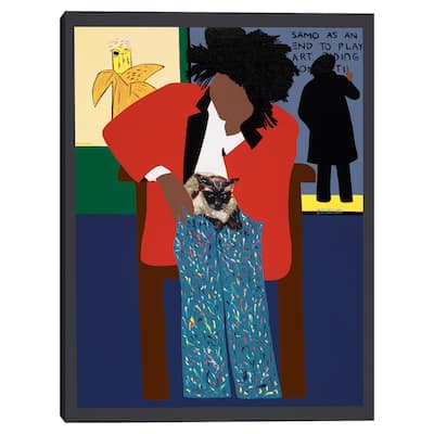 A Tribute to Jean-Michel Basquiat by Synthia SAINT JAMES Canvas Art Print