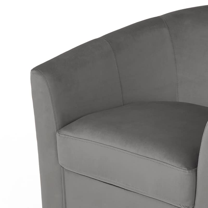 Modern 29"W Upholstered Swivel Barrel Chair for Living Room