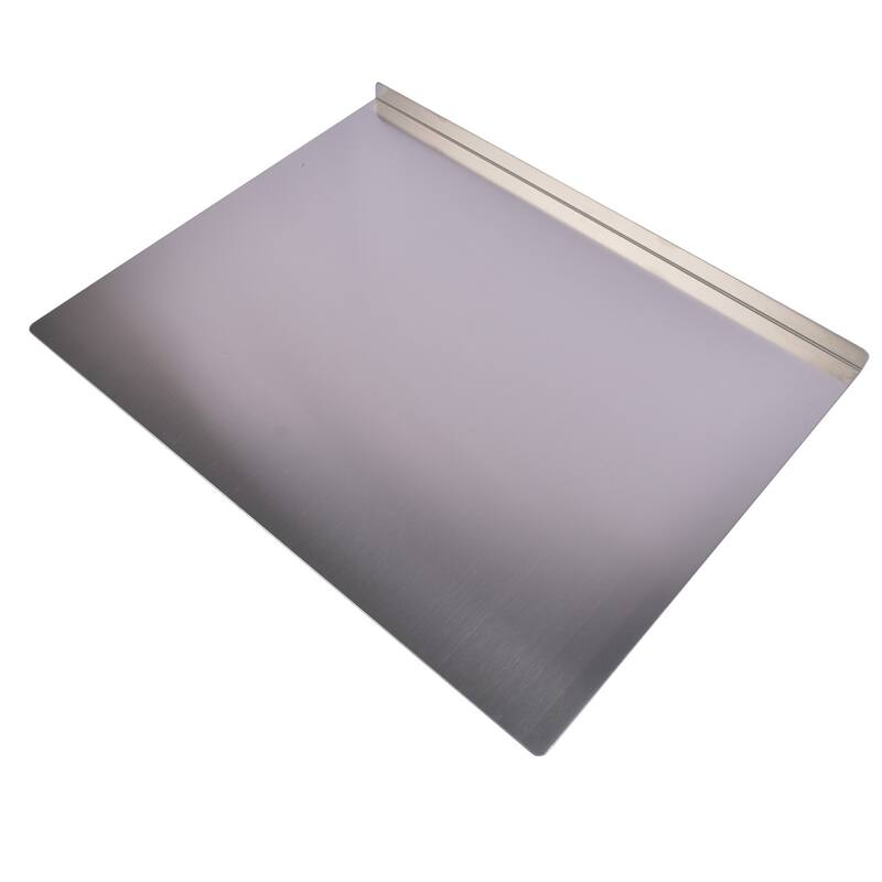 Heavy Duty Multi-Purpose Stainless Steel Cutting Board with Non-Slip L-Edge for Vegetables and Dough