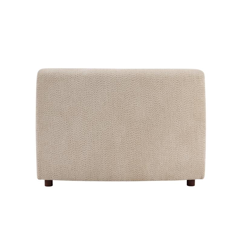 Christopher Knight Home - 110-Inch Cloud Moderne Upholstered Curved Modular Sectional Sofa Boucle Armless