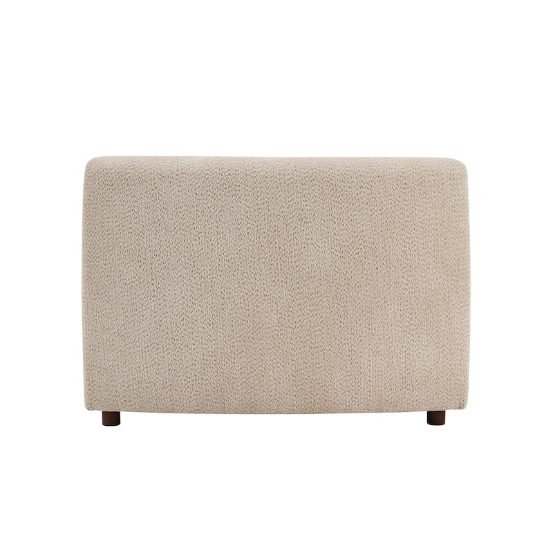 Christopher Knight Home - Mid-Century Modern Boucle 5-Piece Upholstered Sectional Sofa Set with Curved Modular Design