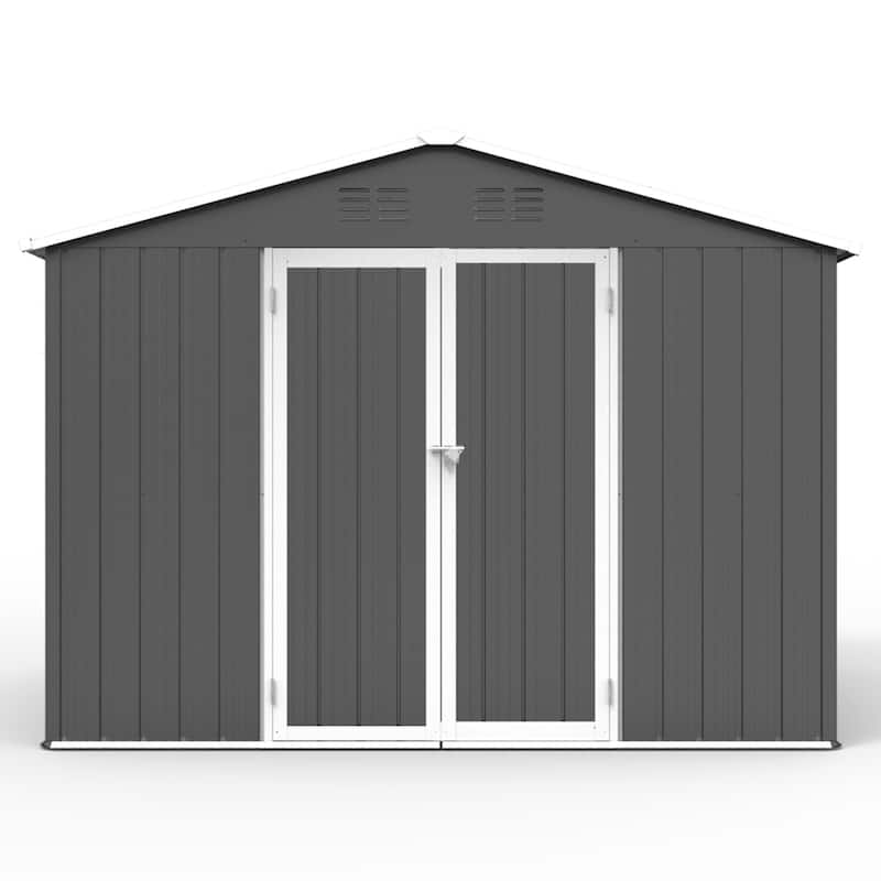 Metal garden sheds 6ftx8ft outdoor storage sheds