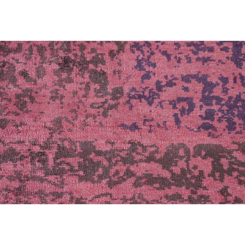 Contemporary Abstract Area Rug Handmade Modern Wool Carpet - 6'10" X 9'10"