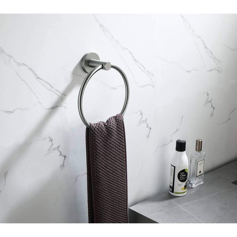 3-Piece Bath Hardware Set Towel Ring Towel Holder Set
