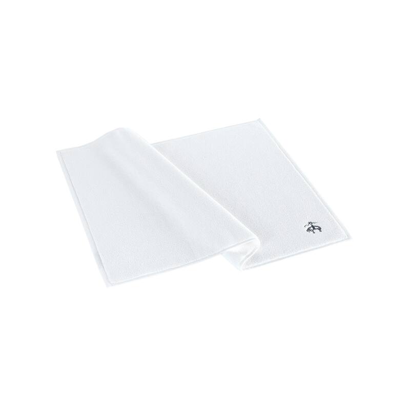 Brooks Brothers Contrast Frame Bath Mat - White