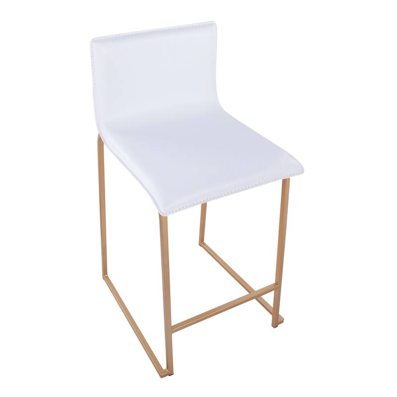 Silver Orchid Mara Upholstered Counter Stool (Set of 2) - N/A