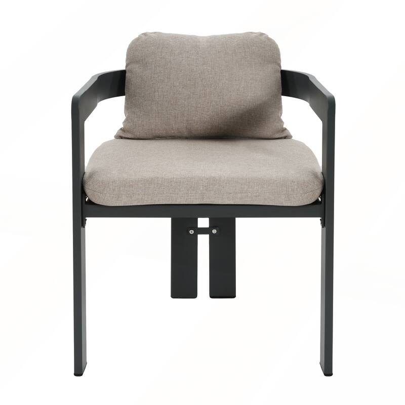 Patio Outdoor Aluminum Dining chair Set of 2