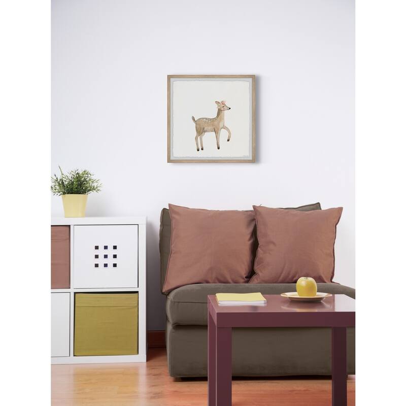 Fawn Steps Framed Wall Art, Elegant Home Touch - Sophisticated Artwork for Refined Décor
