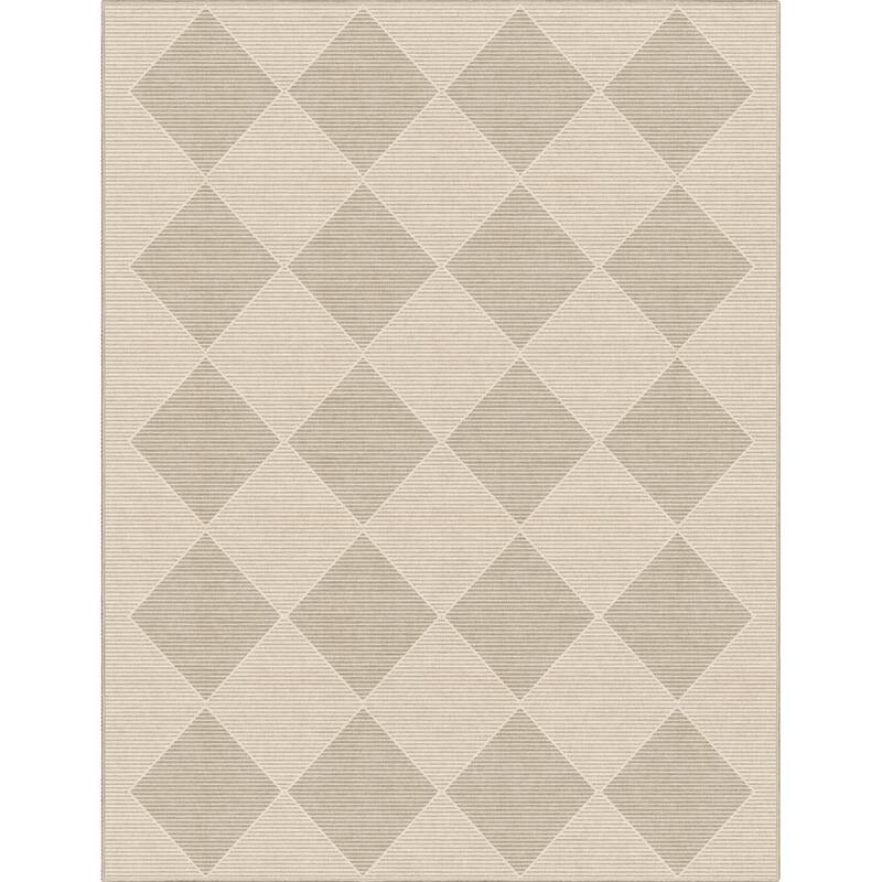 Well Woven Apollo Elemental Basalt Moroccan Diamond Low Pile Area Rug