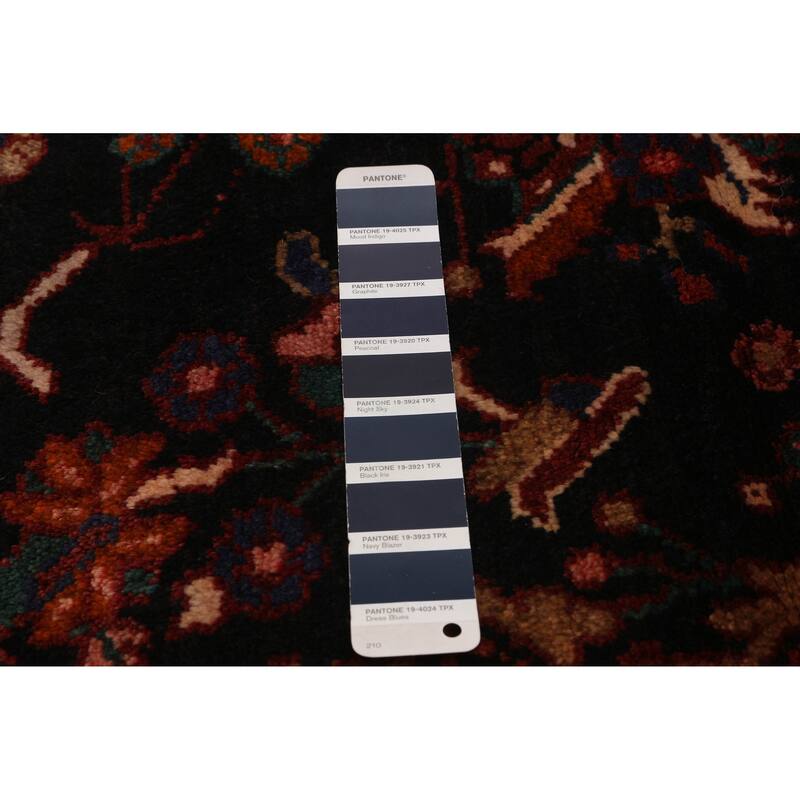 ECARPETGALLERY Hand-knotted Anatolian Vintage Navy Wool Rug - 3'7 x 10'5