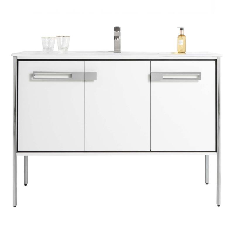 Fine Fixtures Oakville Bathroom Vanity with White Ceramic Sink